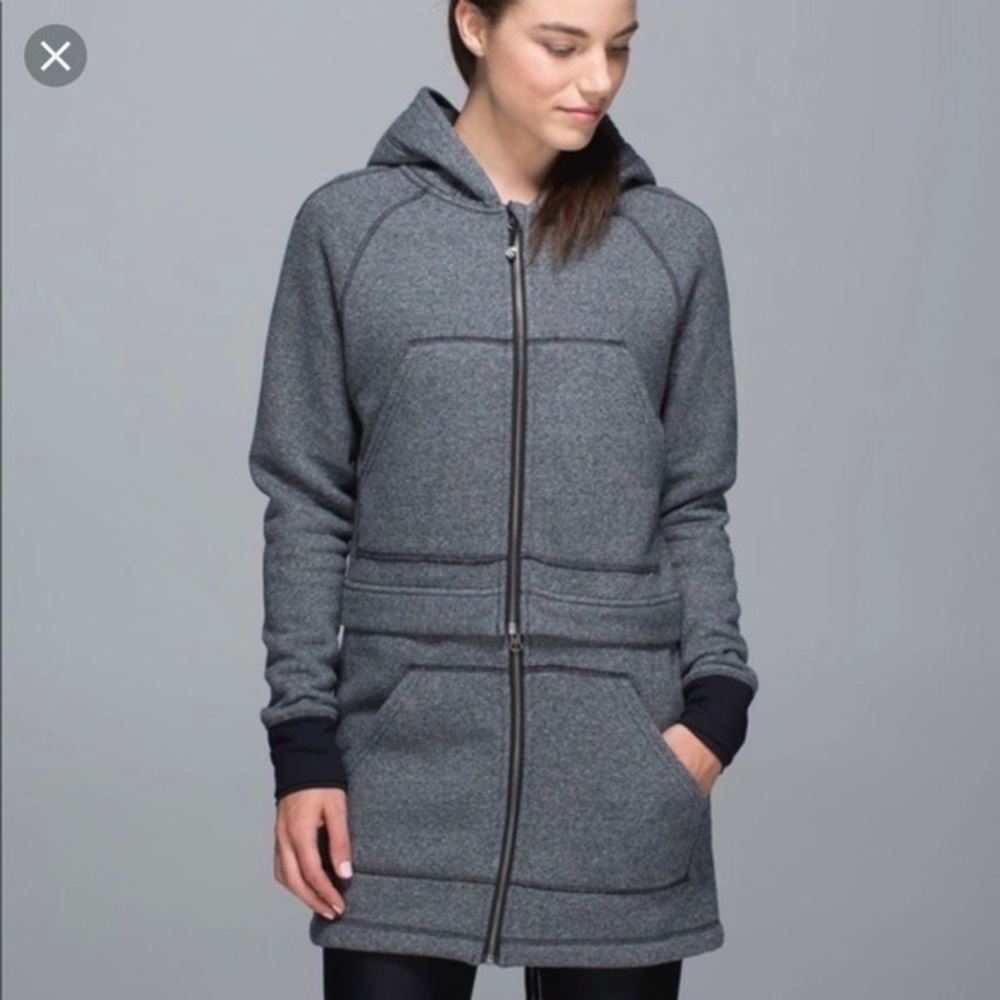 Lululemon long and short of it jacket coat sz 4